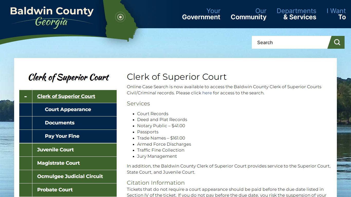 Clerk of Superior Court | Baldwin County Georgia